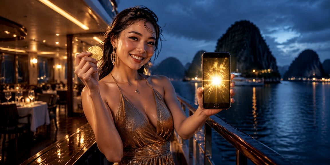 Người chơi nhận cashback bonus tại vịnh Hạ Long với cảnh biển ngoạn mục