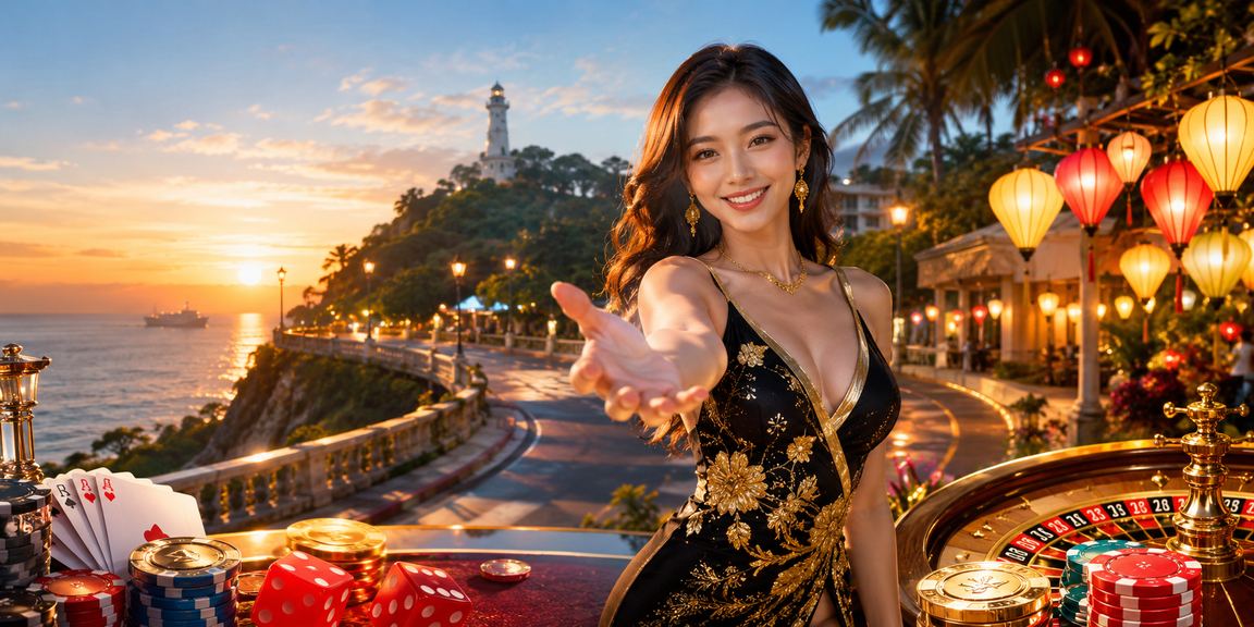 Quang cảnh phố cổ Hội An về đêm với đèn lồng và không gian cá cược trực tuyến sôi động